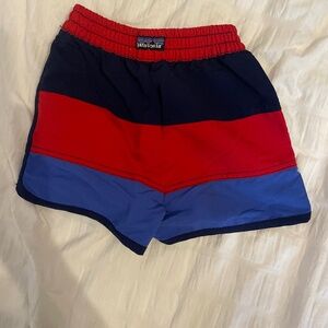 Little boys Patagonia pool shorts